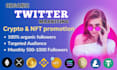 do organic twitter,x marketing for crypto nft promotion