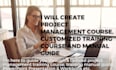 create project management course, customized training course and manual guide