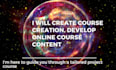 create course creation content development and online course content