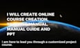 create online course creation, training manual, manual guide and ppt