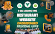 build super fast restaurant website with dashboard, cloud printing app