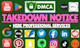 remove infringing, defaming, harassing, negative, copyright, leaked, dmca post