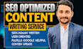 do human SEO article writing, blog post and content writing