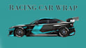design racing car wrap, custom racing car wrap, vehicle wrap