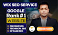 do wix onpage seo technical optimization and wix ranking on google top result