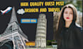 do travel and  fashion guest post with do follow link