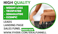 generate weight loss leads tirzepatide ozempic lipotrim semaglutide landing page