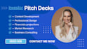 create a professional pitch deck presentations