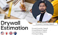 do drywall takeoff, material takeoffs and cost estimation