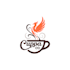 create classy and clean neutral coffee shop business logo