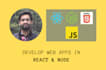 develop a web app with react, node, next js and tailwind css