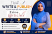 write and publish your guest post on ezinearticles,com