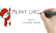 make christmas video whiteboard style