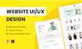 design responsive website ux ui, figma website, landing page