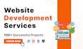 do website development as full stack web developer, frontend and backend