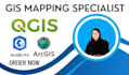 create custom maps and gis analysis using arcmap and qgis