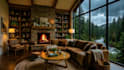 create cozy rain ambient video with natural sounds relaxing rain video