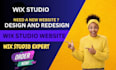 do a wix studio website design and redesign wix website, wix