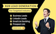 create lead generation data entry linkedin outreach