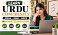 teach urdu speaking, reading and writing online