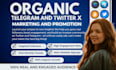 do organic growth with twitter promotion, crypto telegram marketing