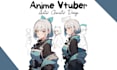 draw 2d vtuber model rig live 2d vtuber model 2d vtuber character animation