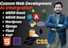 build responsive full stack web app with modern  technology