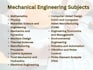 do thermo, fluid, machine, mechanics and all mechanical engineering subjects