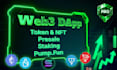 build web3 dapp like staking pump fun on ton solana
