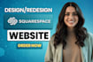 design squarespace website redesign squarespace  website revamp squarespace site