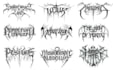 design a brutal death metal logo