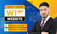 create wix website build wix website wix website redesign update wix website