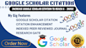 provide backdated google scholar citation