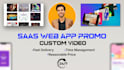 create saas explainer video and web app promo demo video