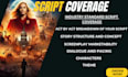 provide script coverage, notes and feedback for your screenplay
