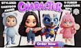 do 2d concept, 3d character, rigging, animation, 3d modeling