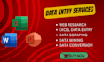 do data entry by web research and copy paste