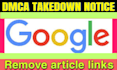 permanently remove mugshots cases articles news delete negative links on google