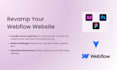 give your webflow website a professional redesign makeover, redesign, clone