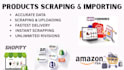 scrape product data from amazon,ebay,shopify or any ecommerce websites