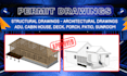 provide you permit ready architectural, structural and mep drawing
