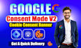 setup consent mode v2, cookie consent banner, google cookie consent v2, gdpr,ga4