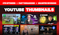 create custom youtube thumbnail designs for you