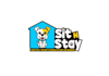 make animated dog boarding business logo