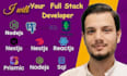 develop website, as a full stack developer