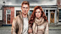 design a professional watercolor couple portrait