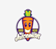 make organic fruit juice man logo