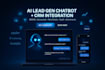 create a high converting ai lead generation chatbot with CRM