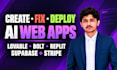 create , fix or deploy lovable, bolt, replit, supabase, stripe integration code