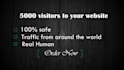 give 5,000 Visitors to your website